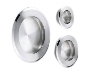 Zwei L Stainless Steel Recessed Pull
